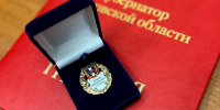 Нагрудный знак «Лучший муниципальный служащий». Фото telegram–канала администрации Азовского района - RuffNews.Ru